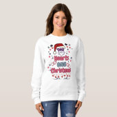 Sweatshirt Deux Coeurs Un Noël (Devant entier)