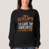 Sweatshirt Developer Let s Assume I m Right Engineer Software (Devant)