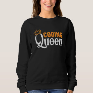 Sweatshirt Développeur logiciel programmeur codage Reine de
