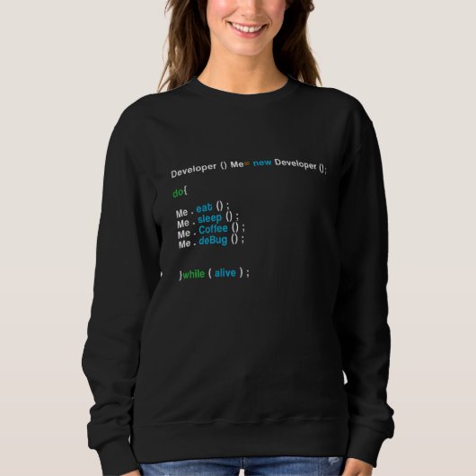 Sweatshirt Développeur Nouveau développeur programmeur Coder (Devant)
