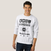 Sweatshirt Développeur Programmeur Codeur Ingénieur en Intell (Devant entier)