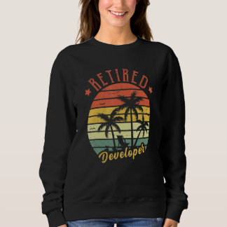 Sweatshirt Développeur retraité rétro vintage pour hommes Pap