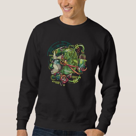 Sweatshirt DEVENEZ ÉCOLO IRobot (Devant)