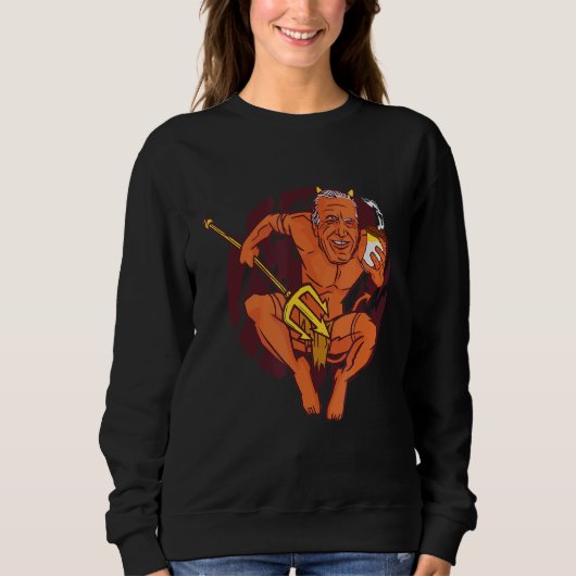 Sweatshirt Devil Boire du café chaud Boire du café chaud (Devant)