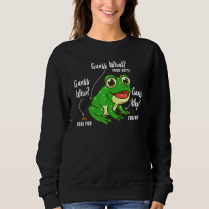 Sweatshirt Devinez Ce Beurre De Grenouille Pour Fille Et Garç