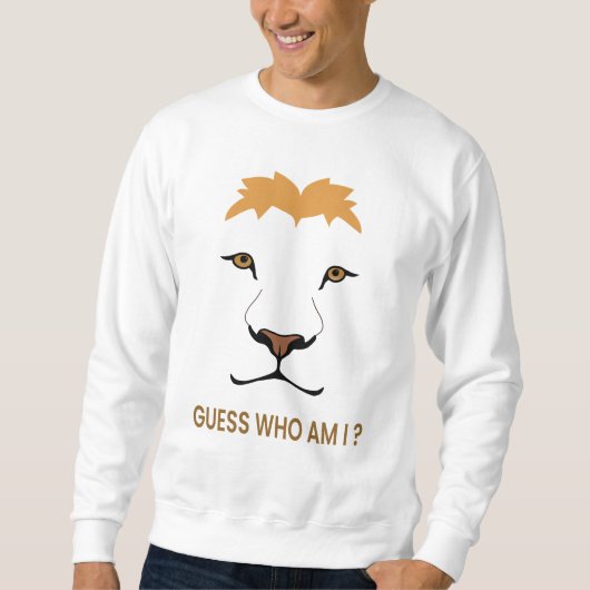 Sweatshirt Devinez l'animal – Lion | Roi de la jungle (Devant)