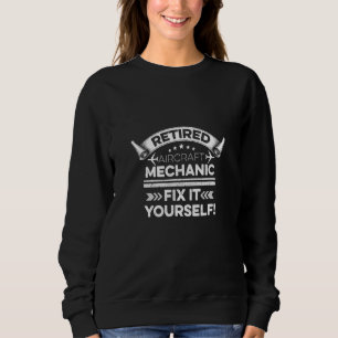 Sweatshirt Devis D'Aéronef Pour Un Technicien D'Aviation Retr
