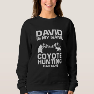 Sweatshirt Devis David Citation pour le Trappeur de Coyote et