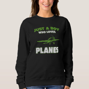 Sweatshirt Devis D'Avion Pour Garçons Avion Avion Avion Avion