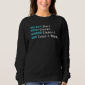 Sweatshirt Devis de code quellcode du programmeur (Devant)