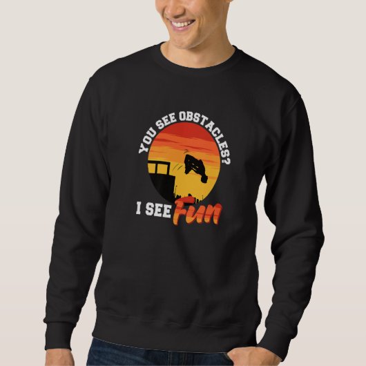 Sweatshirt Devis de course Parkour Freerunning (Devant)