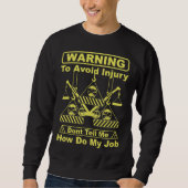 SWEATSHIRT DEVIS DE FONCTIONNAIRE DE CONSTRUCTION (Devant)