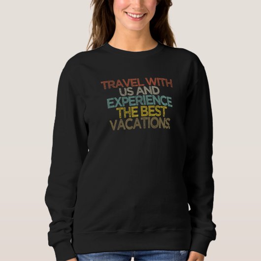 Sweatshirt Devis de personne voyageur Vintage 2022 Tourisme (Devant)