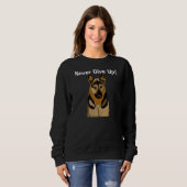 Sweatshirt Devis inspirant chien (Devant entier)