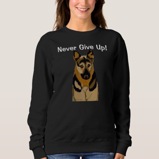 Sweatshirt Devis inspirant chien (Devant)