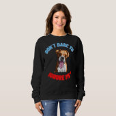 Sweatshirt Devis mignon American Pit Bull Terrier (Devant entier)