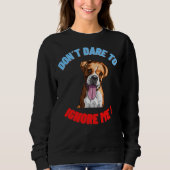 Sweatshirt Devis mignon American Pit Bull Terrier (Devant)