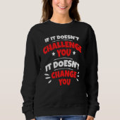 Sweatshirt Devis motivationnel (Devant)