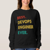 Sweatshirt Devops Engineer Retro Best Devops Engineer Ever (Devant)