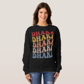 Sweatshirt Dhaka City Groovy Retro (Devant entier)
