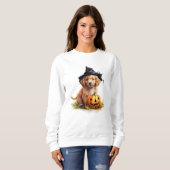 Sweatshirt d'Halloween de marionnettes de Golden R (Devant entier)