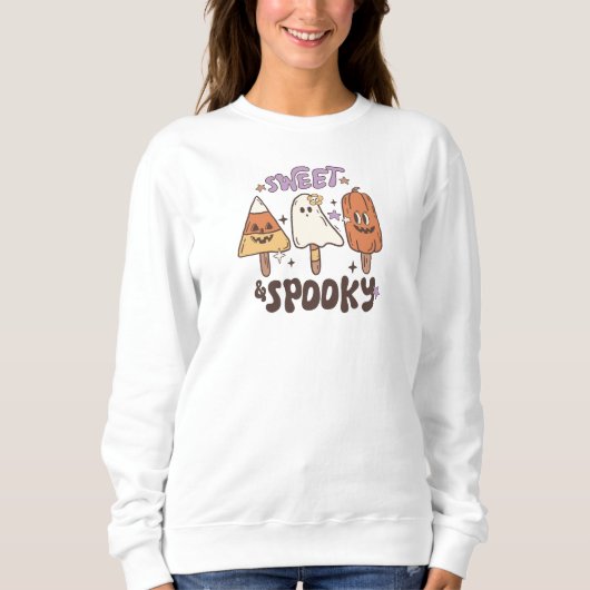 Sweatshirt d'Halloween Éffrayant doux (Devant)