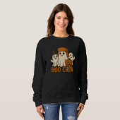 Sweatshirt d'Halloween féminin - Boo Crew (Devant entier)