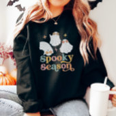 Sweatshirt d'Halloween rétro Cute Ghost