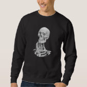 Sweatshirt d'Halloween squelette (Devant)