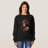 Sweatshirt Dia De Los Muertos Day of The Dead La Catrina 1 (Devant entier)