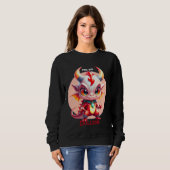 Sweatshirt Diablotin de feu : Crillion (Devant entier)