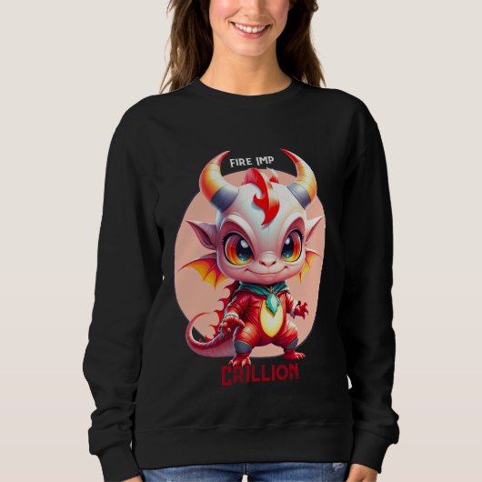 Sweatshirt Diablotin de feu : Crillion (Devant)