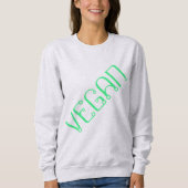 Sweatshirt diagonale "VEGAN" (Devant)