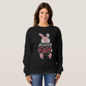 Sweatshirt Dialyse Jour de Pâques Infirmière tenue Bunny Orei (Devant entier)