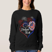 Sweatshirt Dialyse Tech Stethoscope Firework Tournesol Ameri (Devant)