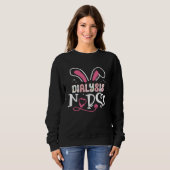 Sweatshirt Dialysis Nurse Stethoscope Bunny Ears Love Rabbit (Devant entier)