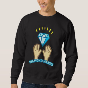 Sweatshirt Diamant Mains Tendies À La Lune Yolo
