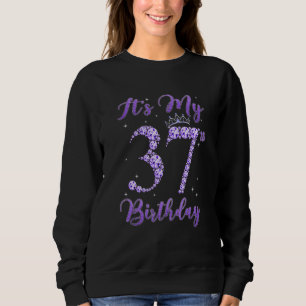Sweatshirt Diamond C'est mon 37e anniversaire 37 ans Fabriqué