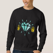 Sweatshirt Diamond Hands Stocks Trading Bitcoin BTC Cryptocur (Devant)