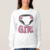 SWEATSHIRT DIAPER GIRL (Devant)