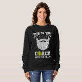 Sweatshirt Dibs on The Coach With the beard Softball Coach's  (Devant entier)