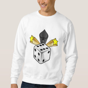 Sweatshirt Dice au Poker avec pique et étoiles