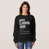 Sweatshirt Dictionnaire de maman d'escalade de rocher Définit (Devant entier)
