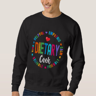 Sweatshirt Dietary Cook Appreciation Week santé Dietitia