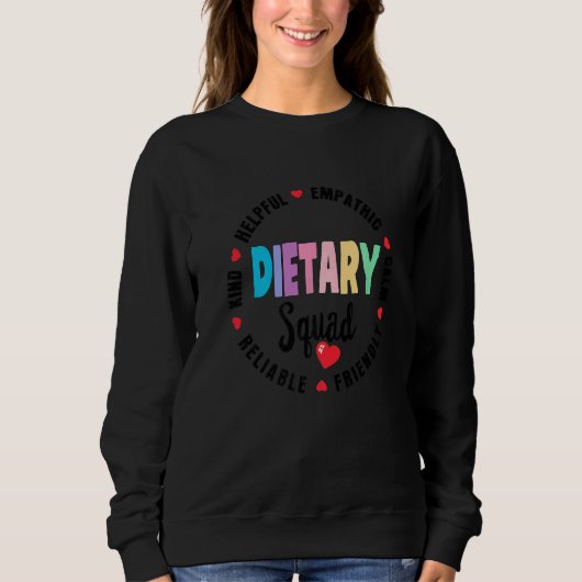 Sweatshirt Dietary SQUAD Appreciation Week healthcare Dietiti (Devant)
