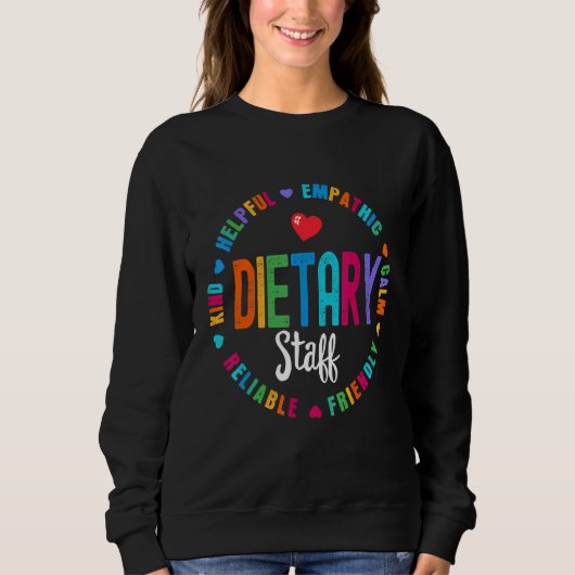 Sweatshirt Dietary Staff Appreciation Week healthcare Dietiti (Devant)