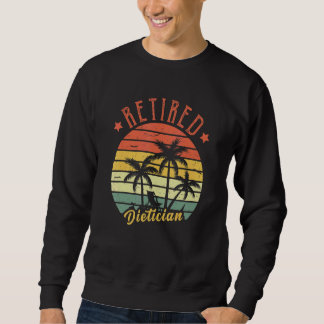 Sweatshirt Diététiste retraité Rétro Vintage pour hommes Papa