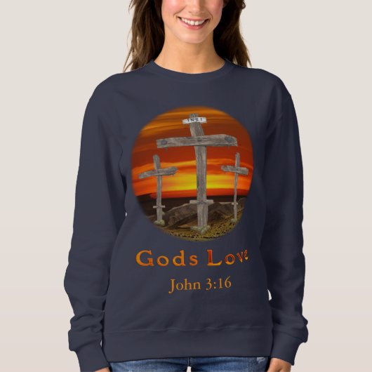 Sweatshirt Dieu aime (Devant)