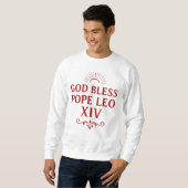 Sweatshirt Dieu Béni Pape Léon XIV (Devant entier)