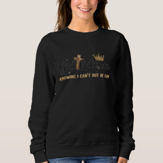 Sweatshirt Dieu Confiance ! Dieu Can ! et Jésus, Heureuse Chr
